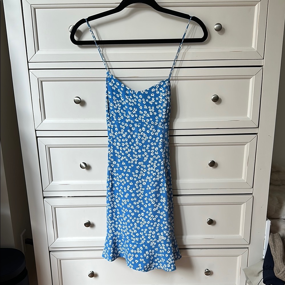 Zara Blue Floral Dress